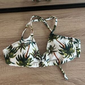 NWT - Palm Tree Bikini Top